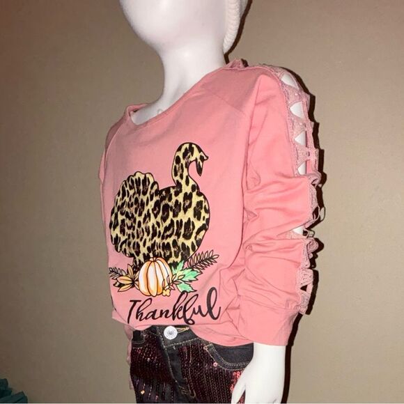 Turkey Sequin Kids Boutique Denim Set - Picture 3 of 5
